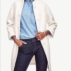 NWT Ann Taylor Creme Coat size L
